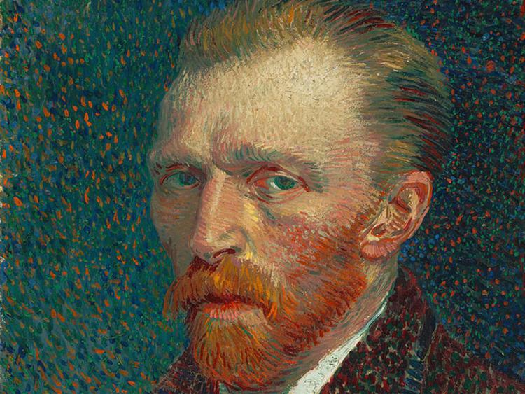 Vincent van Gogh, autoritratto, particolare (1887)  - WIKIPEDIA