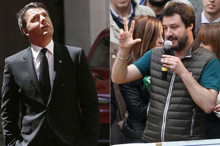 Matteo vs. Matteo, Salvini sfida Renzi: 