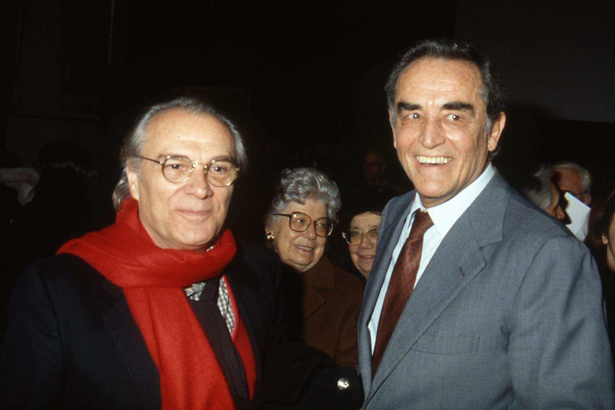 Giorgio Albertazzi con Vittorio Gasmann(Fotogramma)