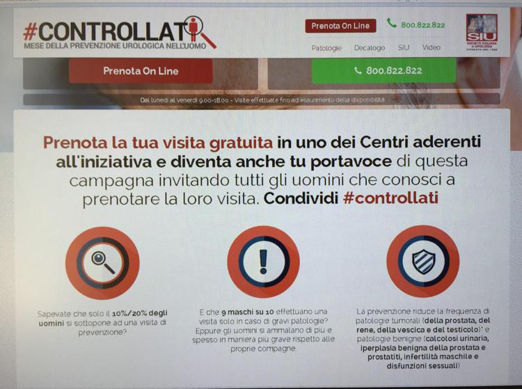 Salute: 9 mln di italiani mai dall'urologo, a giugno controlli gratuiti