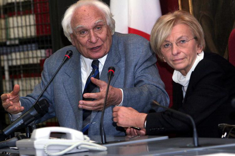 Marco Pannella con Emma Bonino (2009, Foto Fotogramma) - FOTOGRAMMA