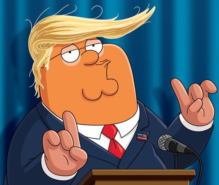 Peter Griffin come Donald Trump: 
