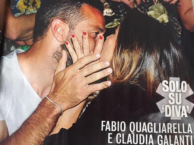 Claudia Galanti e Fabio Quagliarella su 'Diva e Donna'