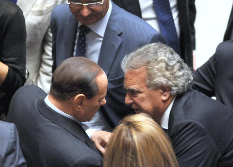 Silvio Berlusconi e Denis Verdini (Fotogramma) - FOTOGRAMMA