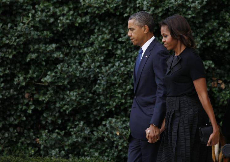 Barack Obama con la moglie Michelle (Foto Fotogramma) - FOTOGRAMMA