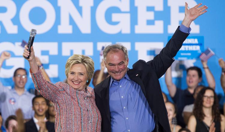 Hillary Clinton e Tim Kaine (Afp) - AFP