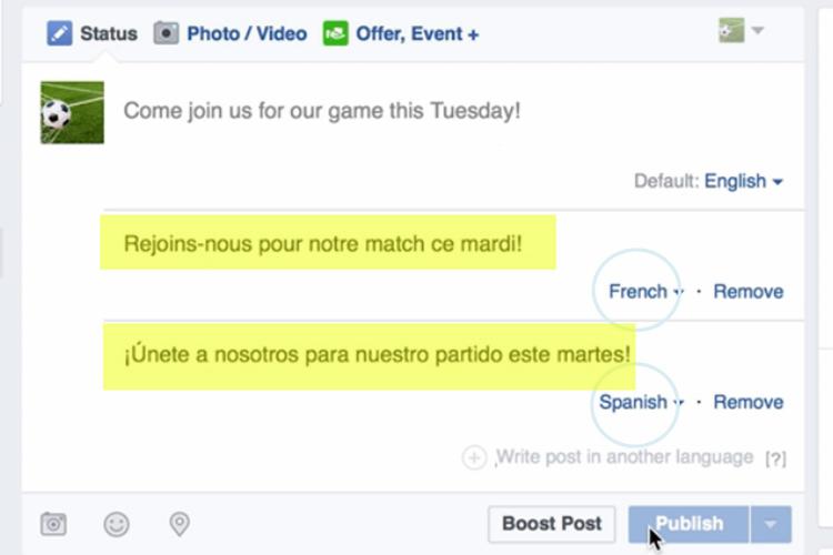 Da 'Ciao! Come va?' a 'Hola ¿Qué tal?': Facebook tradurrà i tuoi post in altre lingue