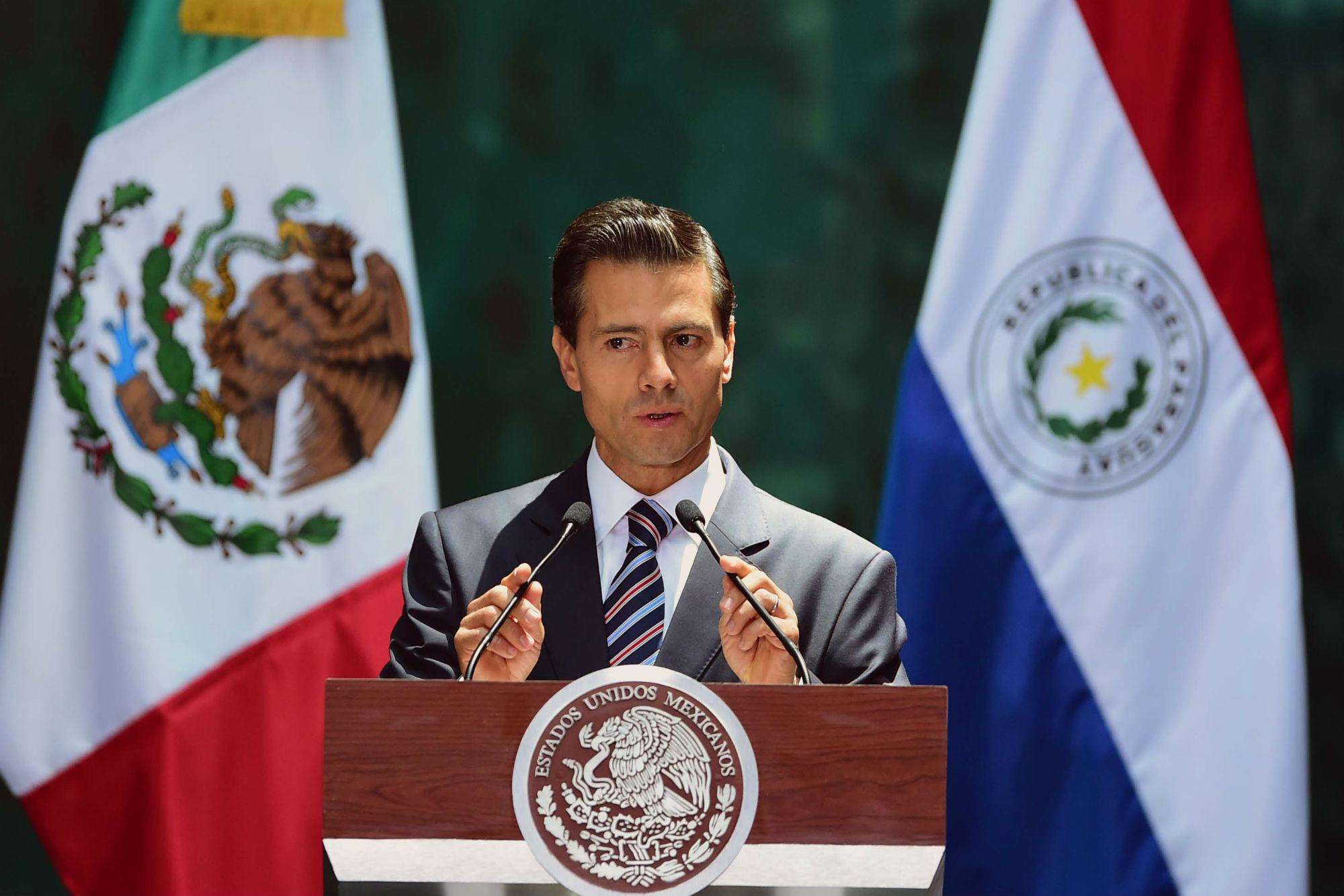 Enrique Pena Nieto, presidente del Messico (Afp)