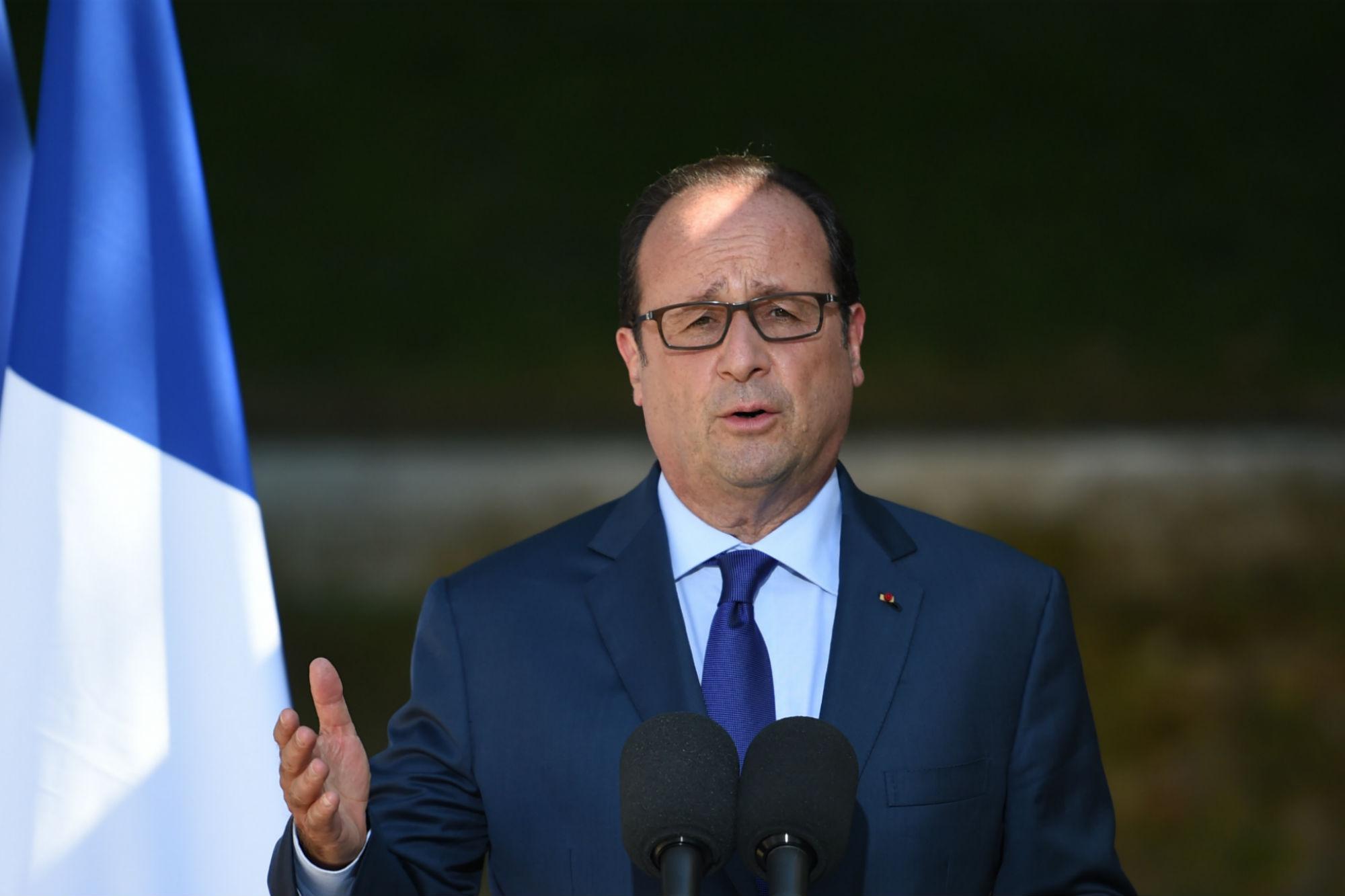 Francois Hollande, presidente della Francia (Afp)