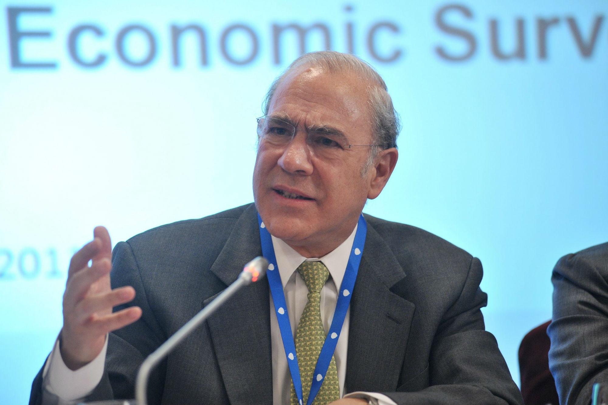 Angel Gurria, segretario generale dell'Ocse (Fotogramma)