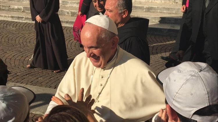 Never forget to forgive, Francis tells pilgrims