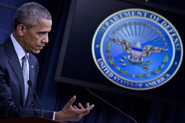 Barack Obama al Pentagono (Afp) - AFP