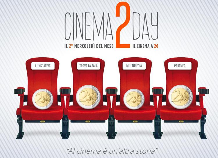 Oggi cinema a 2 euro, torna Cinema2day