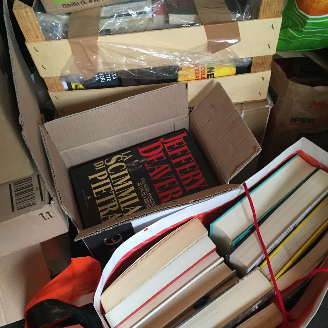 Centinaia di libri raccolti per gli sfollati del terremoto