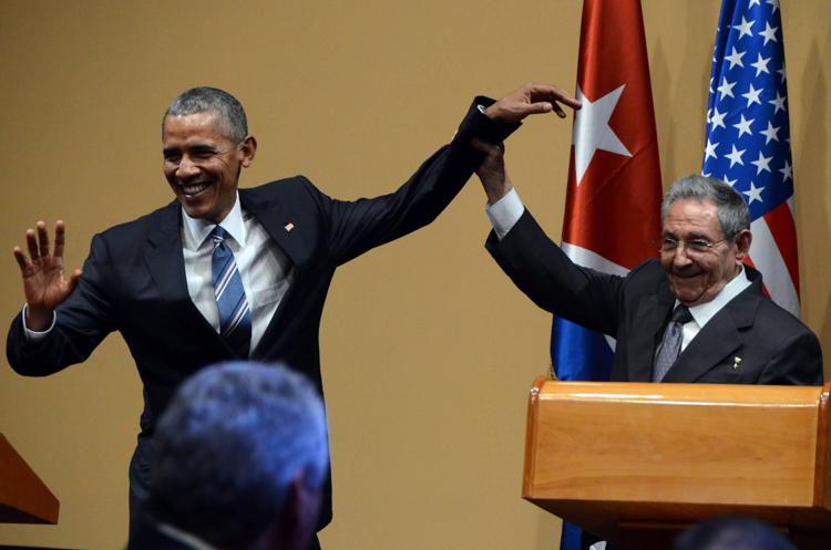 Barack Obama a L'Havana con Raul Castro (FOTOGRAMMA) - (FOTOGRAMMA)