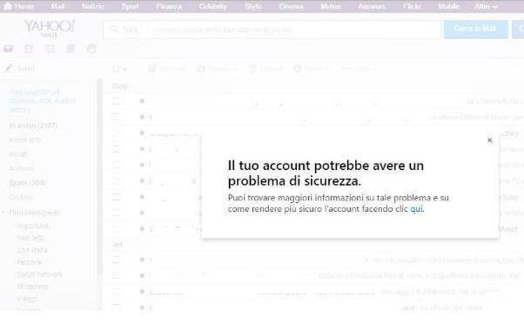 Yahoo: account violato? Polizia spiega come scoprirlo
