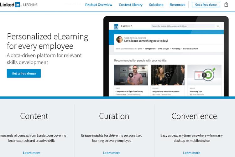 LinkedIn Learning (Fermo immagine sito)