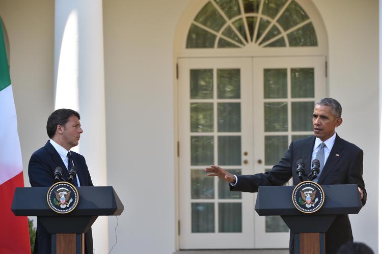 Barack Obama e Matteo Renzi alla Casa Bianca (AFP PHOTO) - (AFP PHOTO)