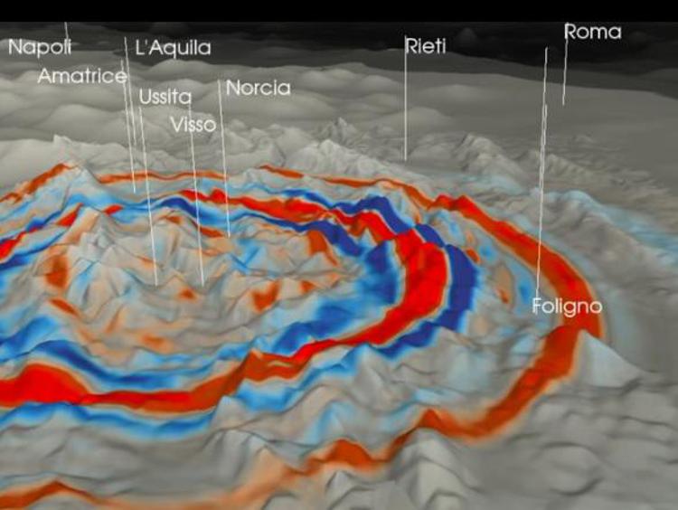 L'onda sismica attraversa l'Italia, la simulazione dell'Ingv /Video