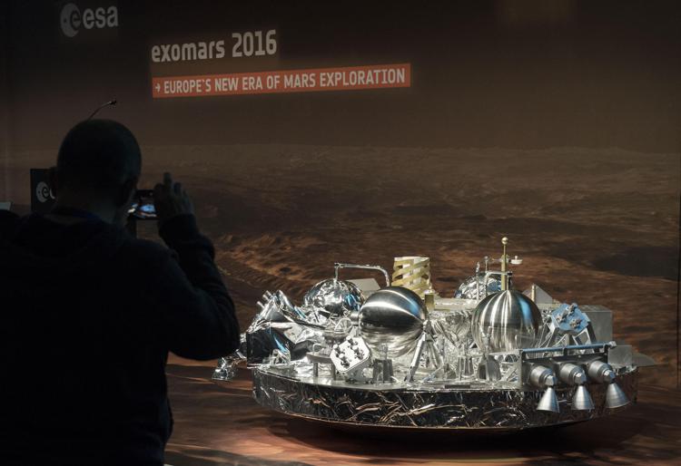 Il lander Schiaparelli, missione ExoMars 2016 (AFP PHOTO) - (AFP PHOTO)