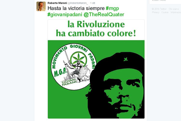 Il tweet di Roberto Maroni