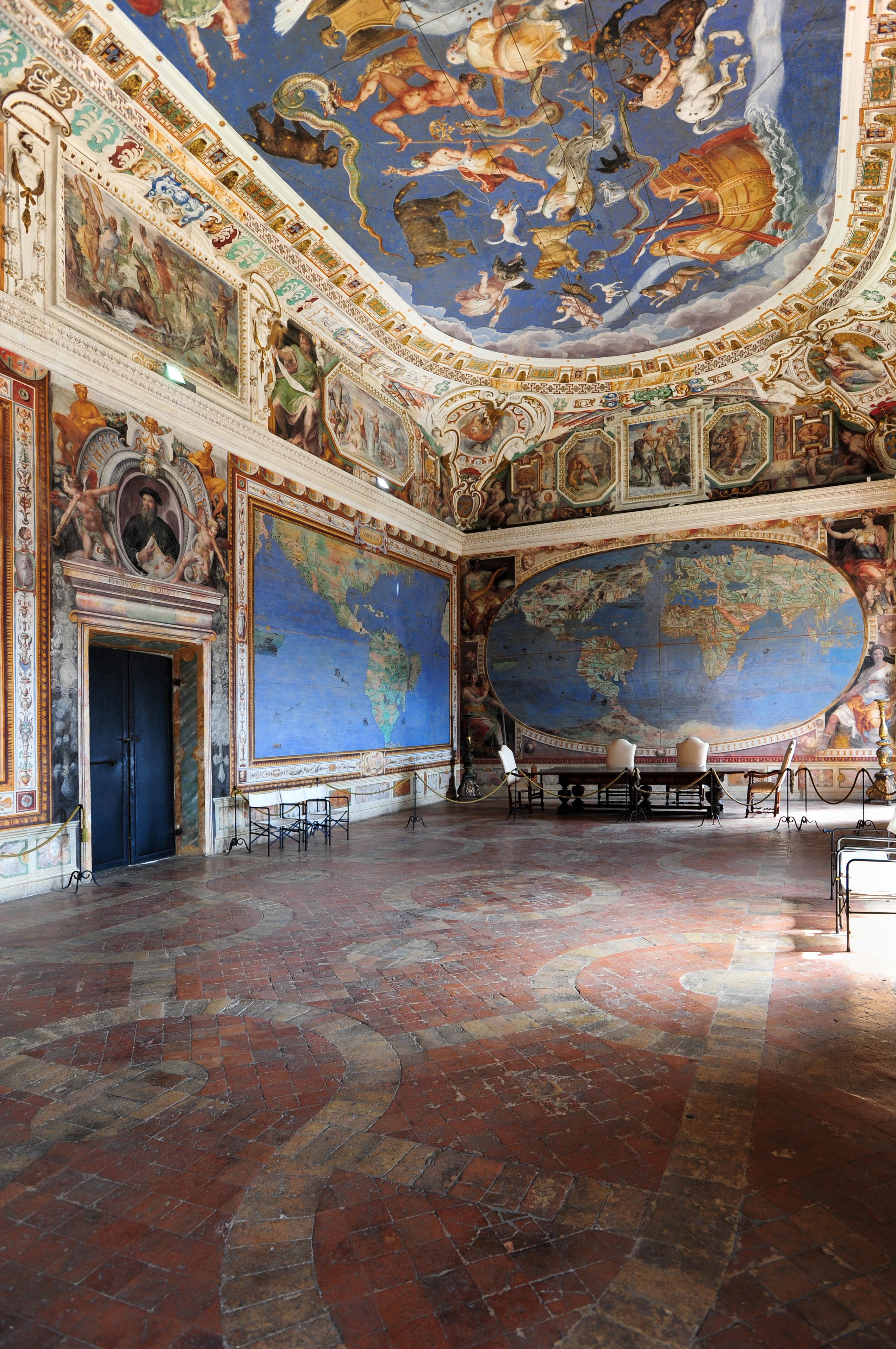 Caprarola, Palazzo Farnese, Sala del mappamondo (foto di Fabrizio Ardito)