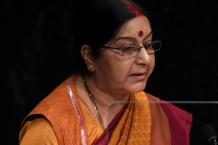 Il ministro degli esteri indiano Sushma Swaraj (Xinhua) - XINHUA