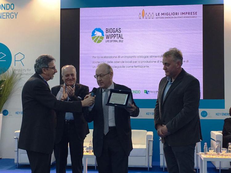 Premi: a Biogas Wipptal il riconoscimento Sviluppo Sostenibile 2016