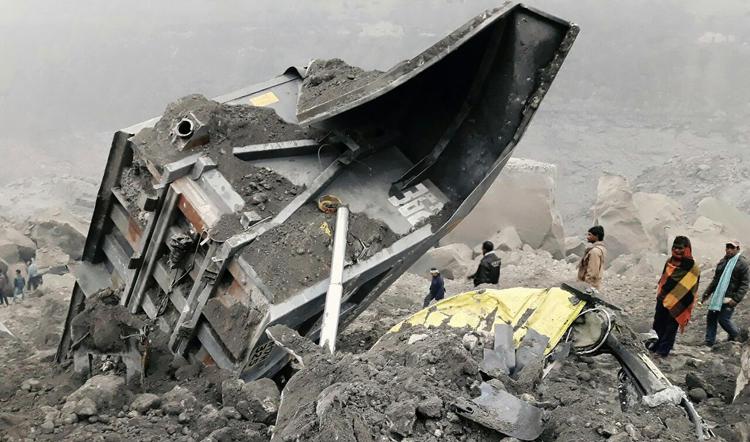 La miniera crollata (Afp) - AFP