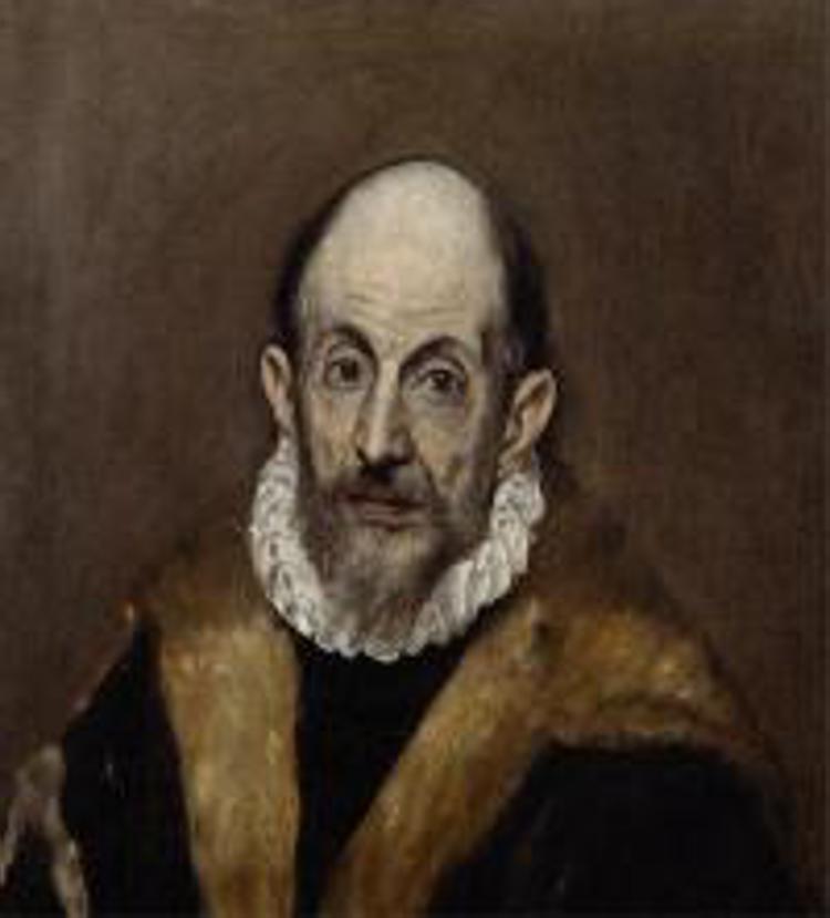 Autoritratto 'Portrait of an Old Man' di El Greco (dal sito dell'università degli Studi di Torino)