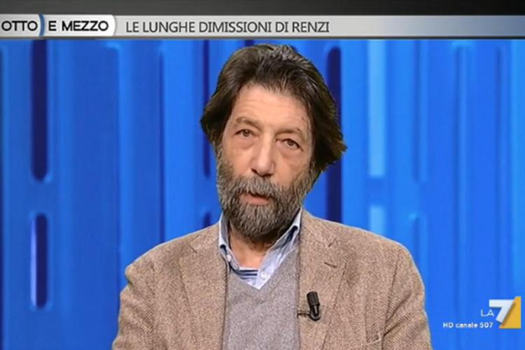 Massimo Cacciari (fermo immagine video La7)