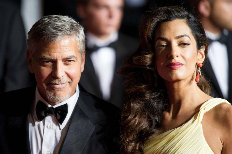 George Clooney  ed Amal Alamuddin (Fotogramma)
