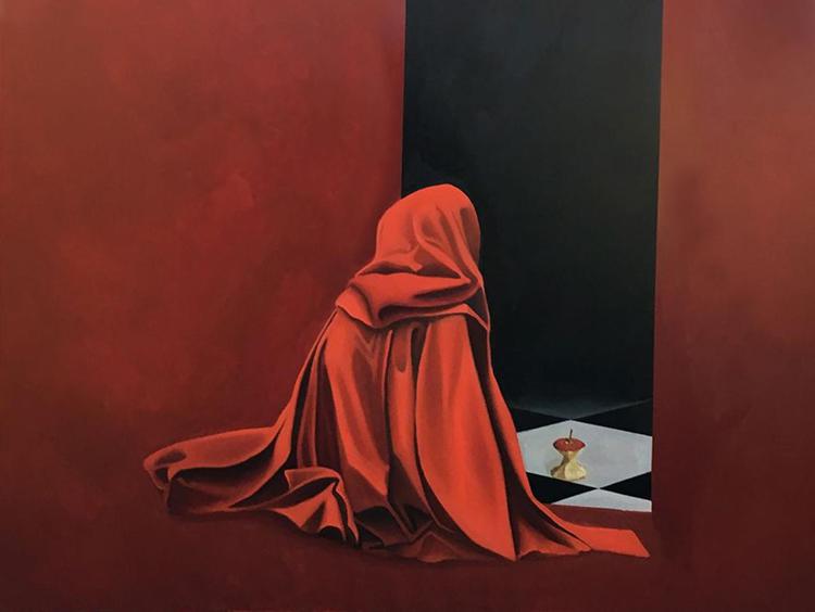Massimo Fontanini, 'Biancaneve', olio su tela 160x160 cm