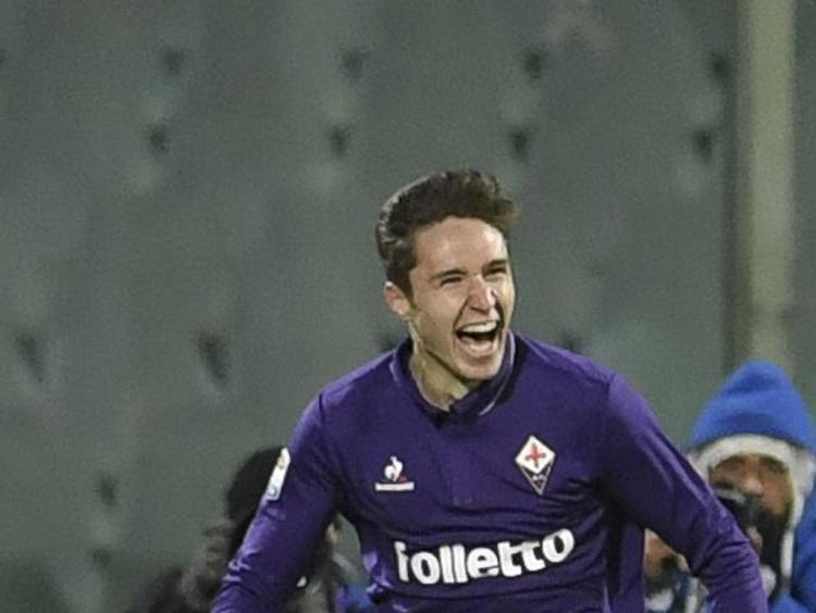 L'attaccante della Fiorentina Federico Chiesa  - AFP