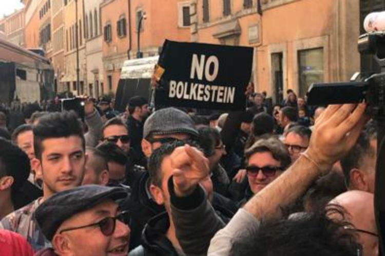 (Manifestazione a Roma contro la Bolkestein del 14 febbraio 2017)