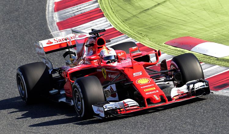 La Ferrari del tedesco Sebastian Vettel  - AFP
