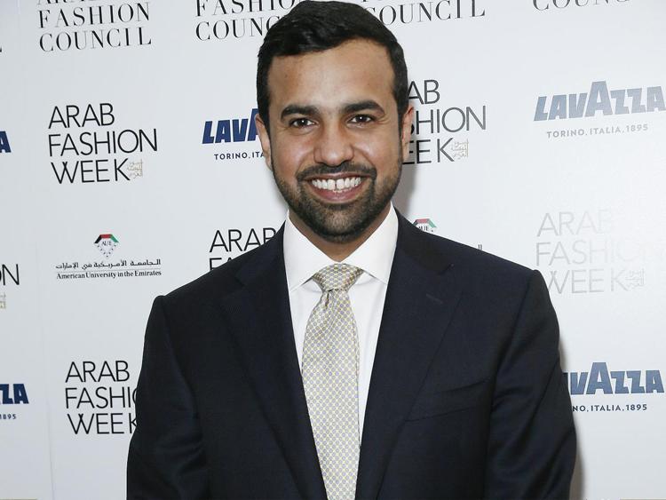 Console Emirati Arabi Uniti Abdalla Alshamsi, alla presentazione dell'Arab fashion Week