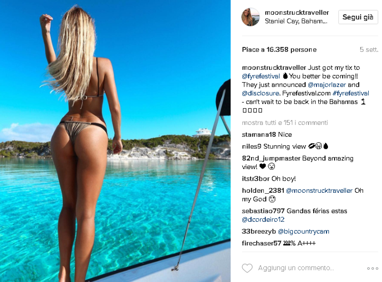 Professione viaggiatrice: la sexy studentessa fa impazzire Instagram
