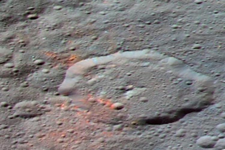 Il cratere Ernutet (Agenzia Spaziale Italiana)