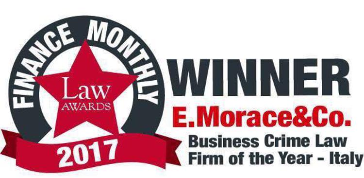 Professioni: a studio legale Morace&Co premio internazionale Finance Monthly