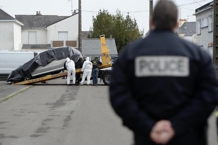 La vettura di Sebastien Troadec, figlio della famiglia misteriosamente scomparsa dal 16 febbraio (AFP PHOTO)