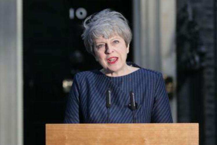 Il primo ministro britannico Theresa May  (AFP PHOTO)