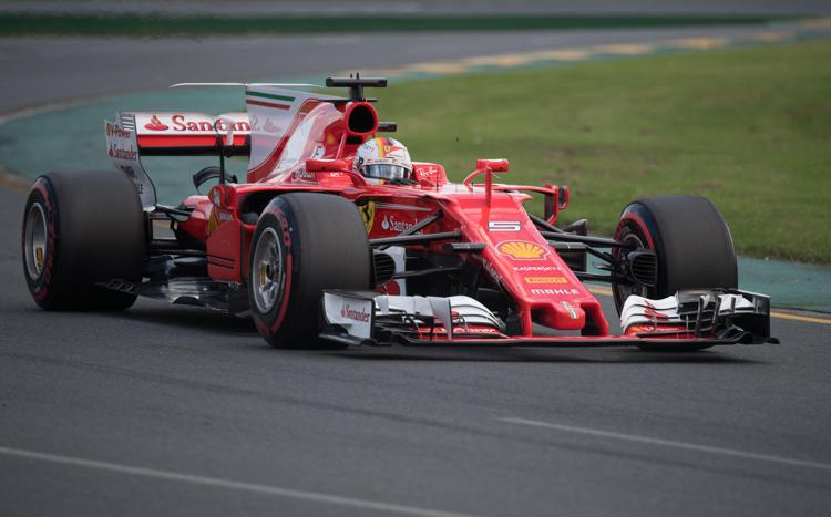 la Ferrari di Sebastian Vettel