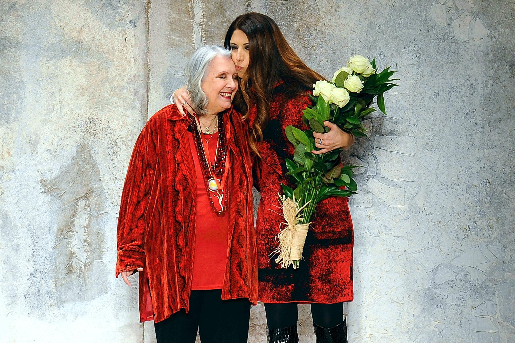 Laura Biagiotti con la figlia Lavinia (Fotogramma)