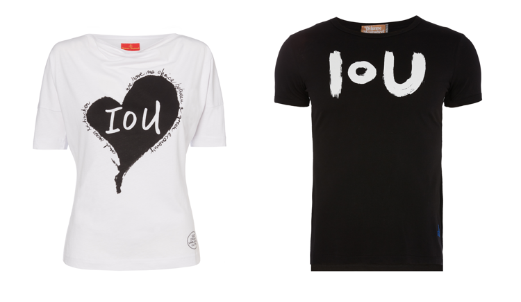 Moda: Westwood in campo su cambiamento climatico con t-shirt 'IoU'