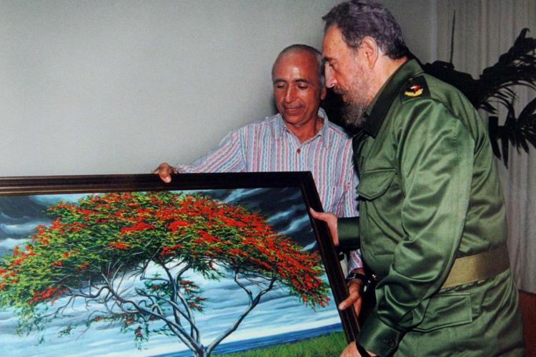 Franco Azzinari e Fidel Castro