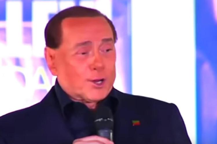 Silvio Berlusconi a Monza (fermo immagine dal video)