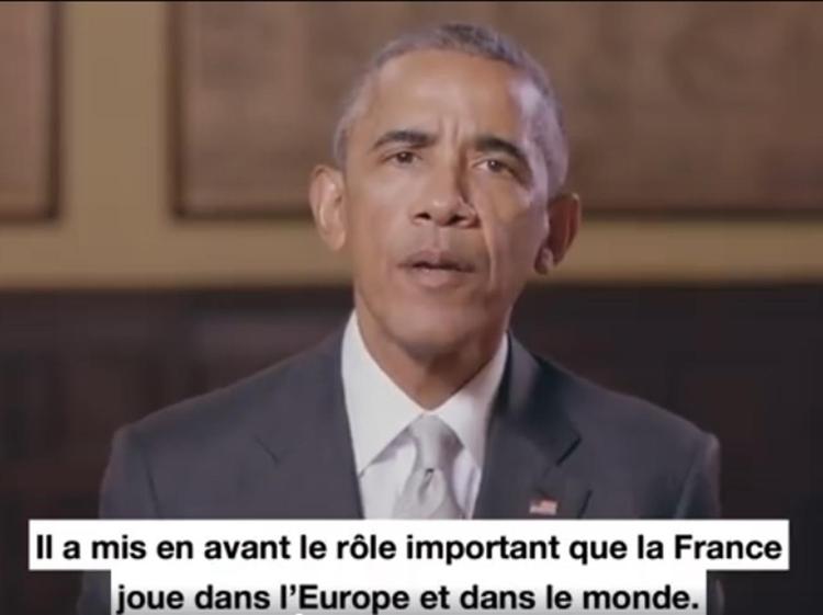 Barack Obama (Fermo immagine dal video)