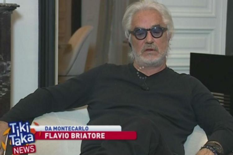 Flavio Briatore a 'Tiki Taka' (fermo immagine dal video)