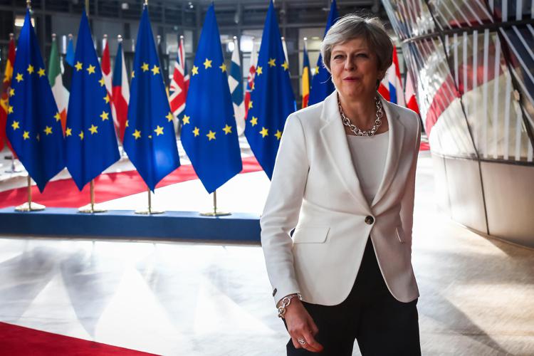 La premier britannica Theresa May (AFP PHOTO)